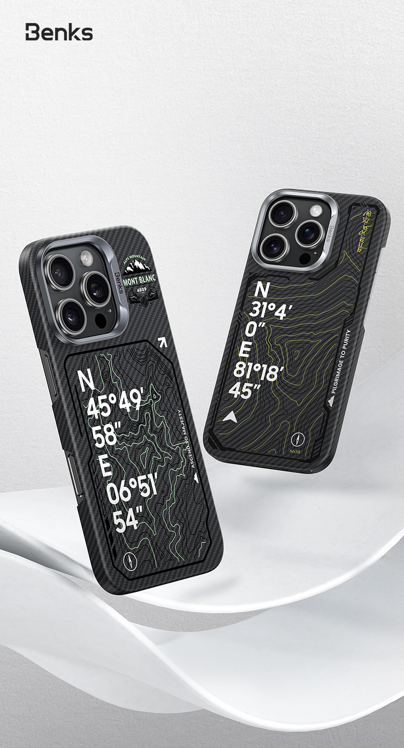 Benks Magnetic Armor Air Kevlar 600D Summit Kangrinboque (0065) do Apple iPhone 16 Pro