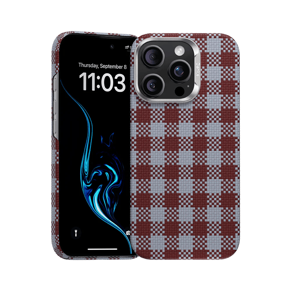 Benks Magnetic Armor Vichy Kevlar Case (RF65) for Apple iPhone 16 Pro , barva červená