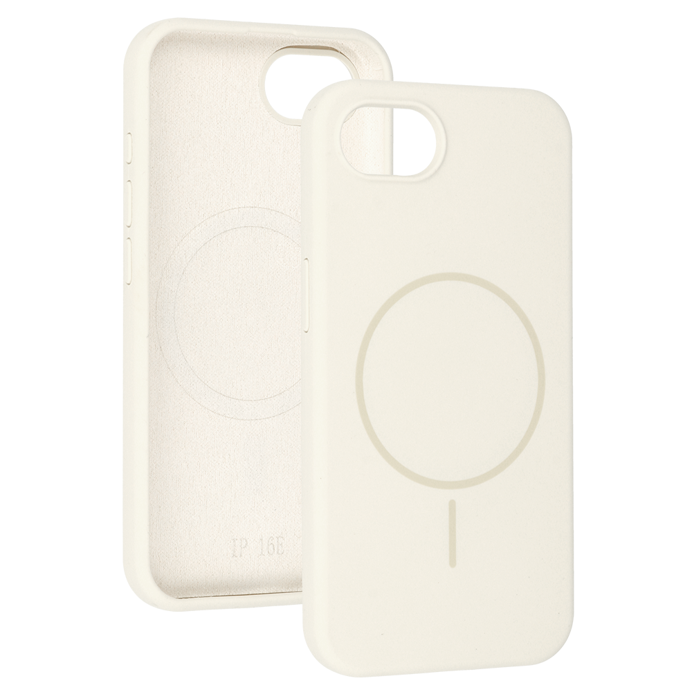 Kryt MagSafe Slim Silicone pro Apple iPhone 17e/16e stone