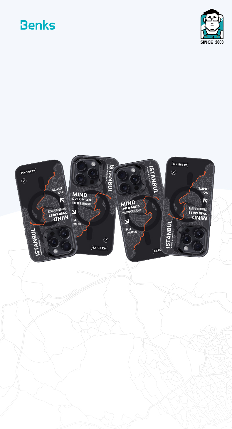 Benks Magnetic City Istanbul Case for Apple iPhone 16 Plus