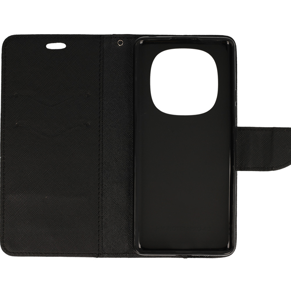 Knížkové pouzdro Fancy pro Xiaomi Redmi Note 14 Pro 4G , barva černá