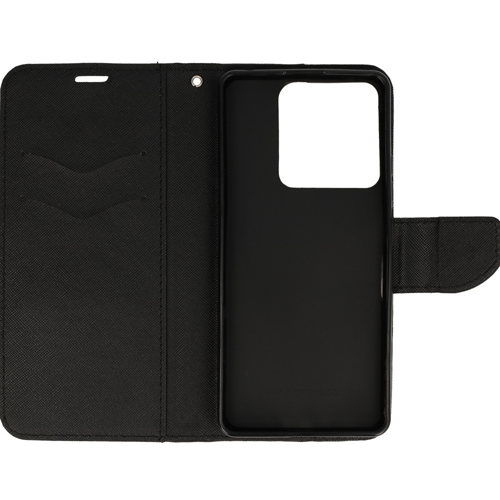 Knížkové pouzdro Fancy pro Xiaomi Redmi Note 13 5G , barva černá