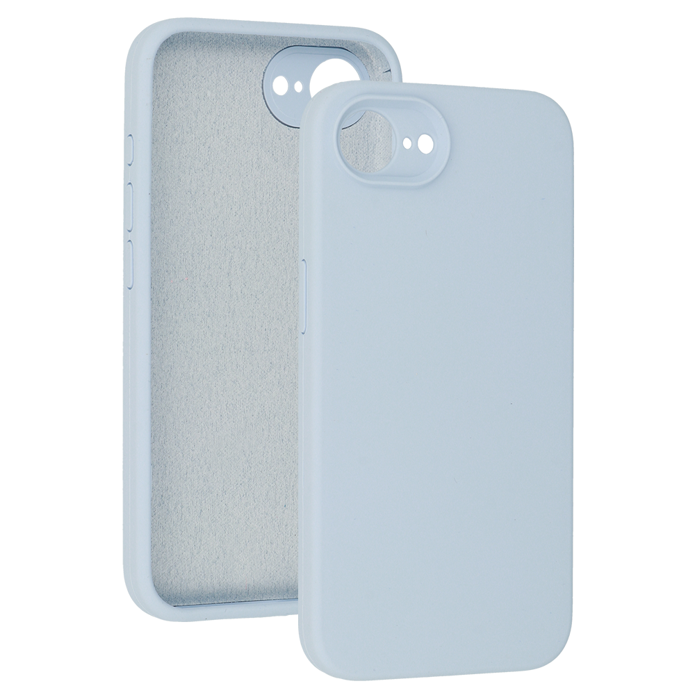 Kryt Silicone Lite pro Apple iPhone 17e/16e , barva světle modrá