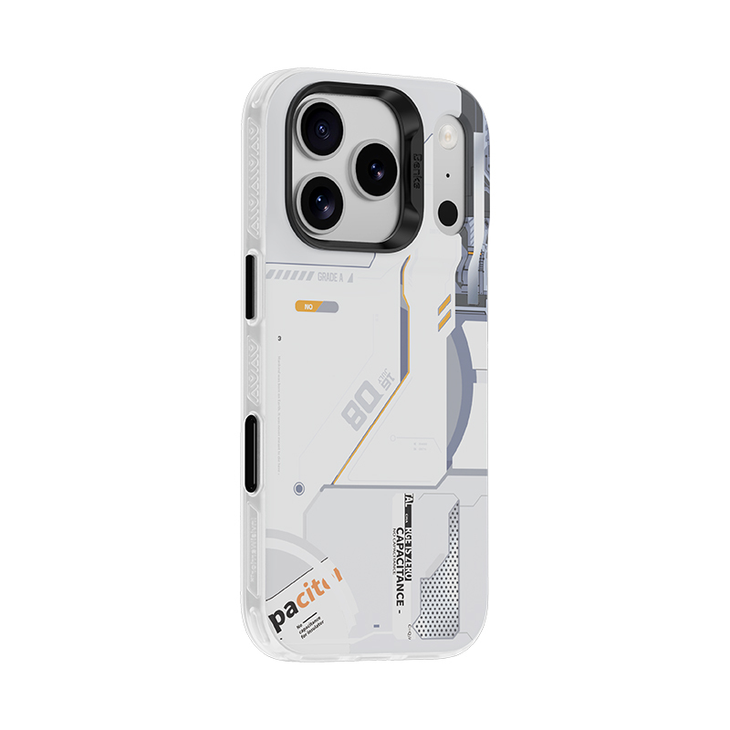 Benks Dynamic Magnetic Mecha Case (E070) for Apple iPhone 17 Pro Max , barva bílá (Camera Control Button)