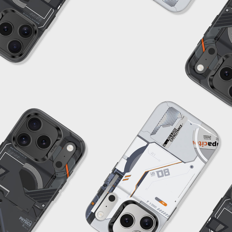 Benks Dynamic Magnetic Mecha Case (E070) for Apple iPhone 17 Pro Max , barva bílá (Camera Control Button)