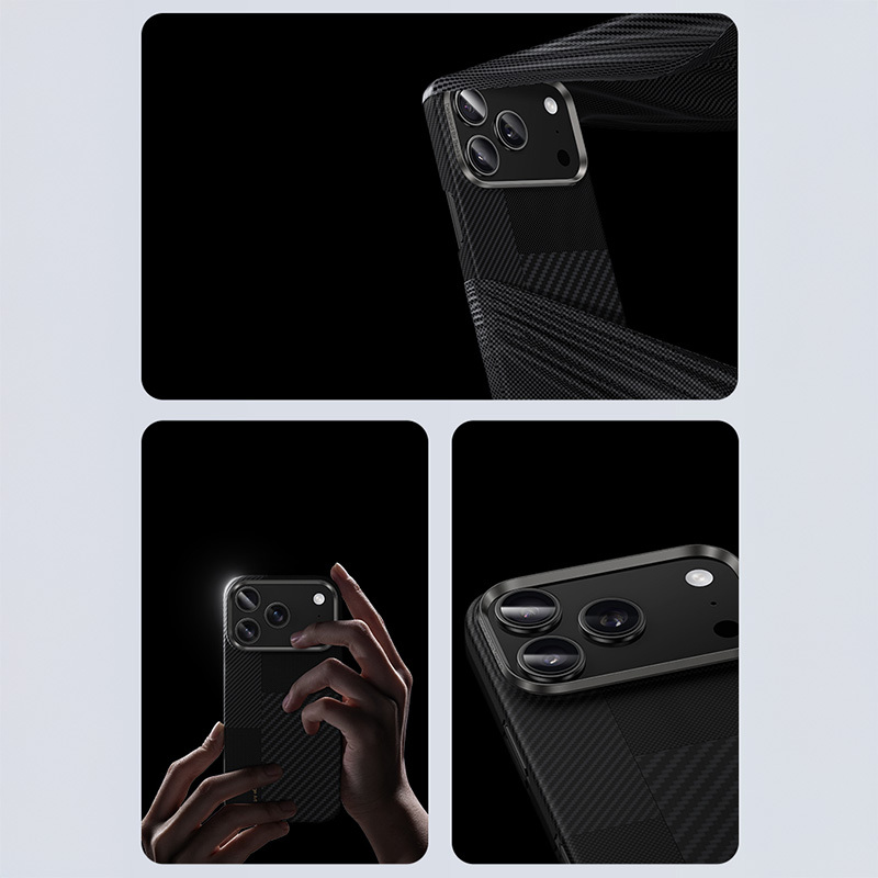 Benks Montage Magnetic Armor Air Kevlar Case Metal Frame 600D+1500D (MB69) for Apple iPhone 17 Pro , barva černá