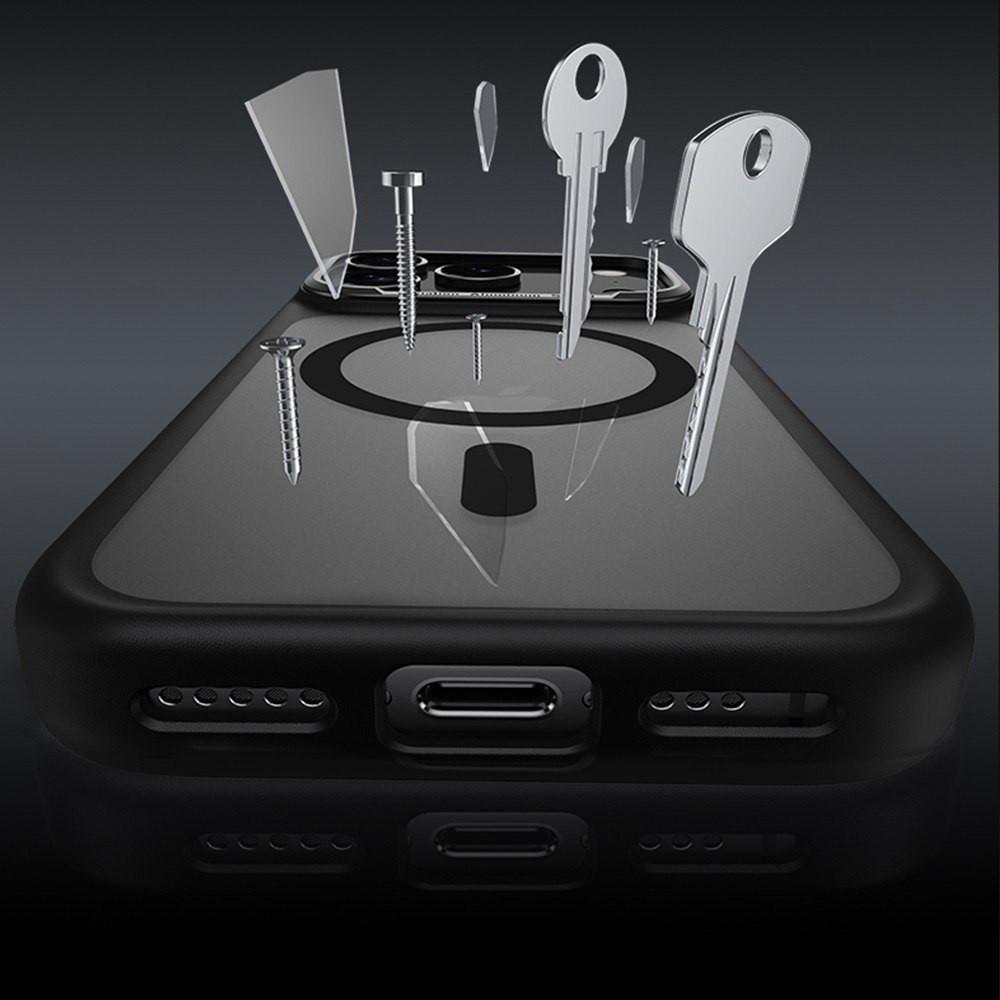 Benks Magnetic Mist Case Metal Frame (0068) for Apple iPhone 17 Air , barva bílá (Camera Control Button)