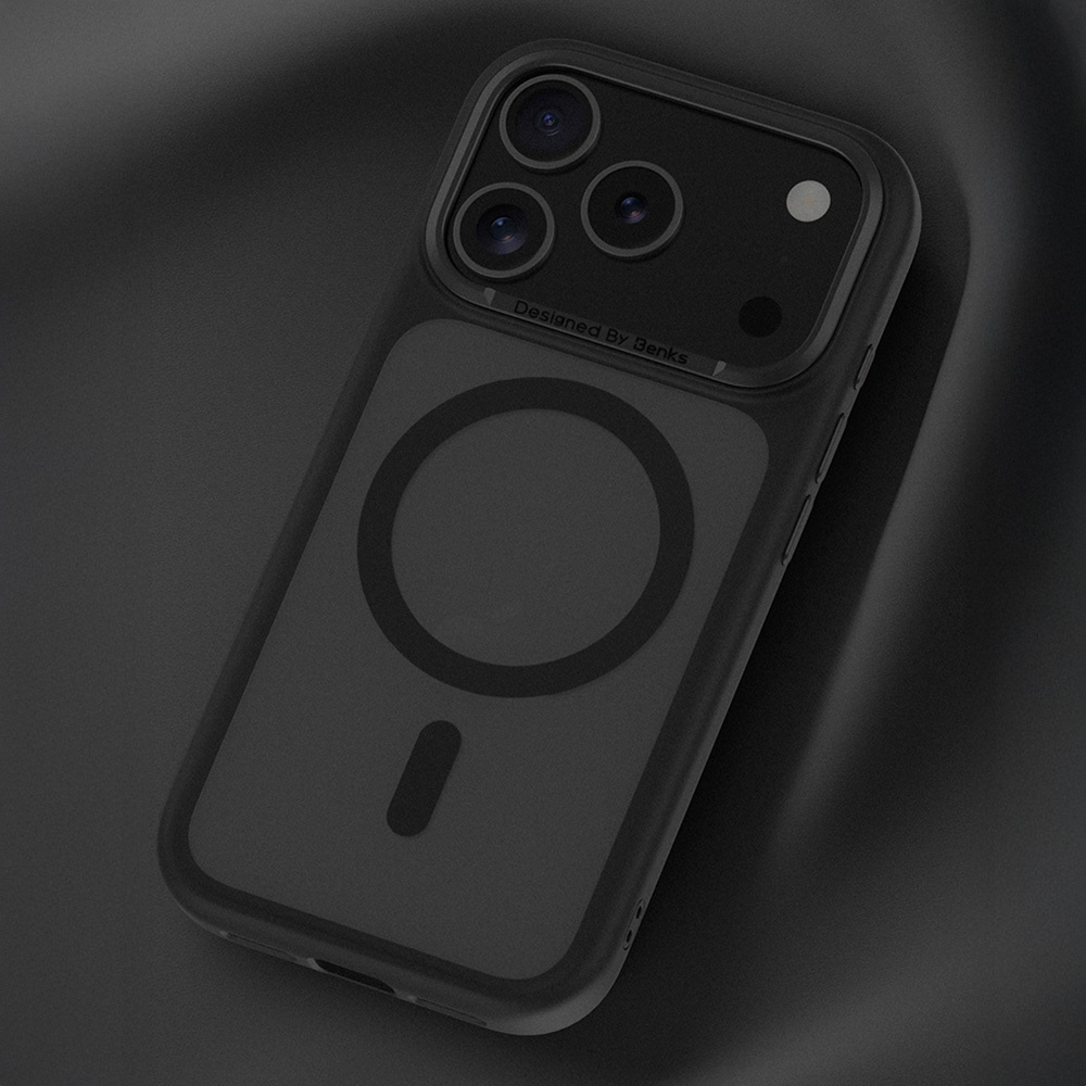 Benks Magnetic Mist Case Metal Frame (0068) for Apple iPhone 17 Air , barva bílá (Camera Control Button)