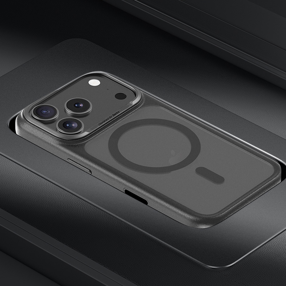 Benks Magnetic Mist Case Metal Frame (0068) for Apple iPhone 17 Air , barva bílá (Camera Control Button)