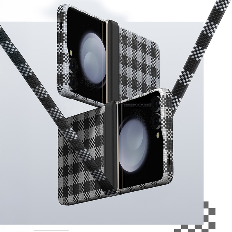 Benks Magnetic Armor Vichy Spin Kevlar Case 1000D (BK48) for Samsung Galaxy Z Flip 7 , barva černá