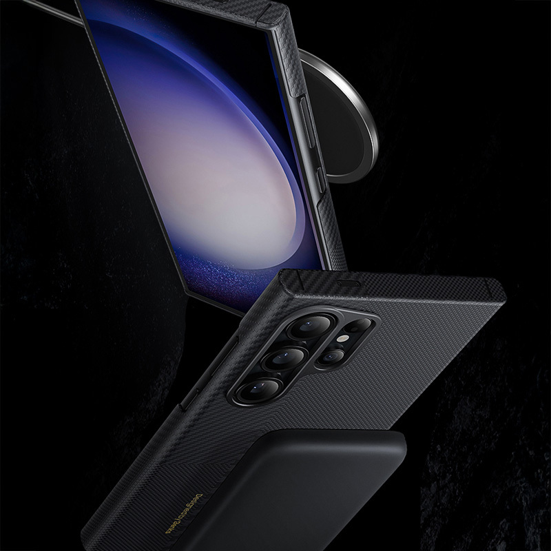 Benks Montage Magnetic Armor Air Kevlar Case 600D (M040) for Samsung Galaxy S24 , barva černá