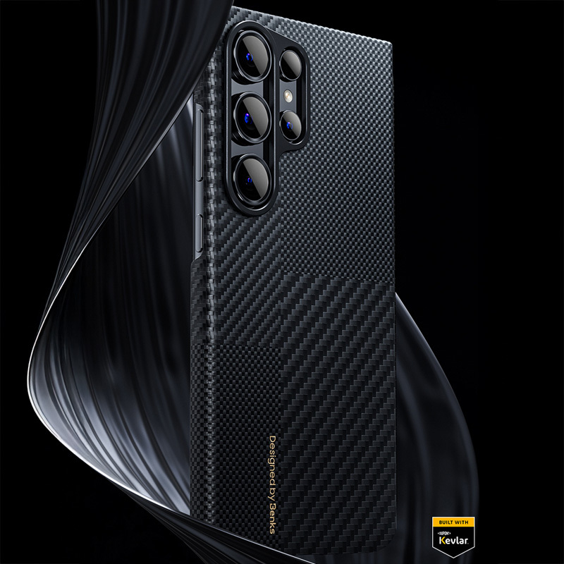 Benks Montage Magnetic Armor Air Kevlar Case 600D (M040) for Samsung Galaxy S24 , barva černá