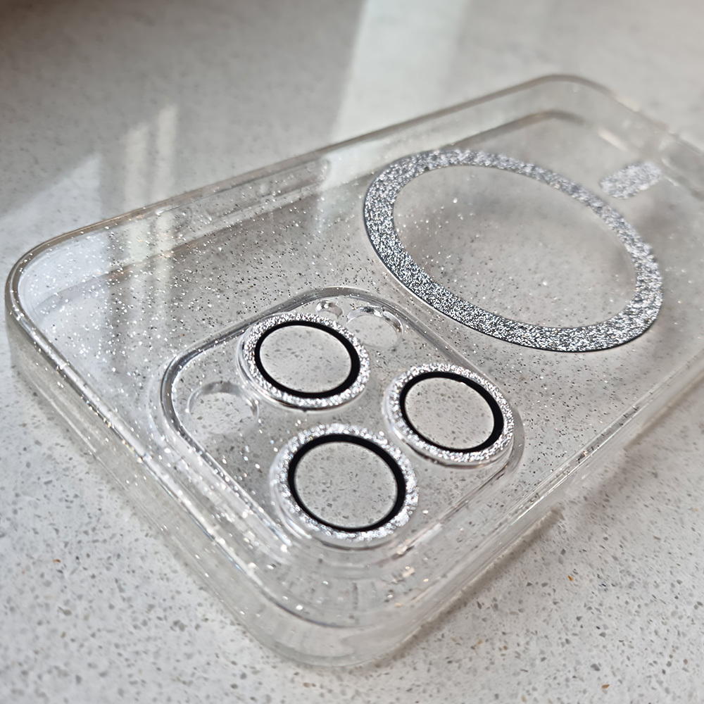 Kryt Glitter MagSafe pro Apple iPhone 17 , barva čirá