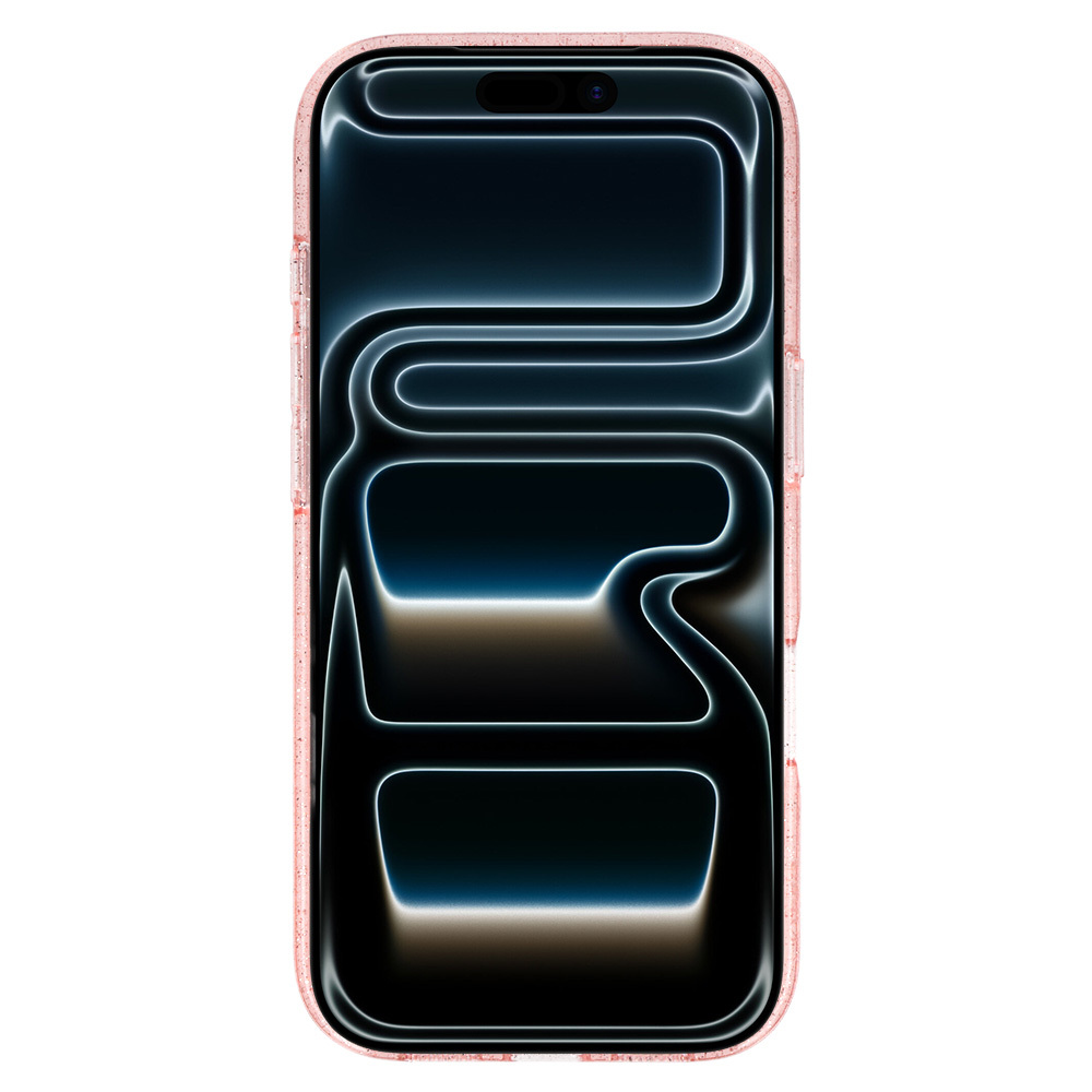 Kryt Glitter MagSafe pro Apple iPhone 17 Pro , barva růžová clear