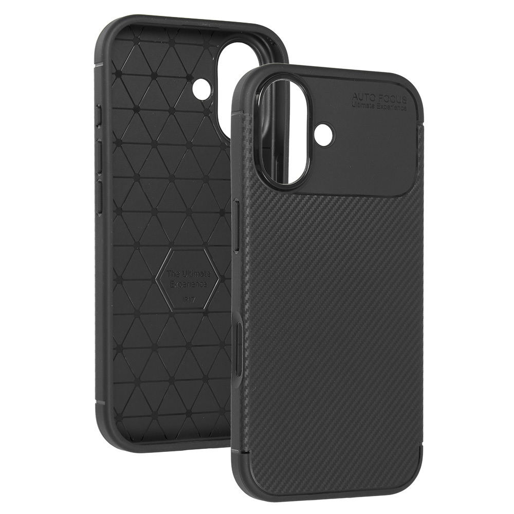 Kryt Carbon Elite pro Apple iPhone 17 , barva černá