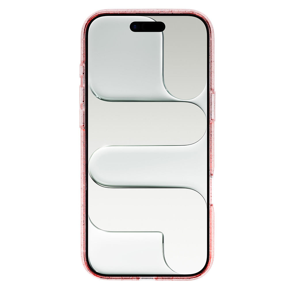 Kryt Glitter MagSafe pro Apple iPhone 17 Air , barva růžová clear