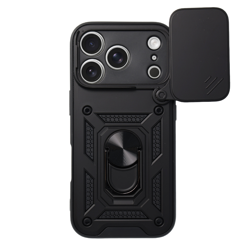 Kryt odolný SlideCam pro Apple iPhone 17 Pro , barva černá