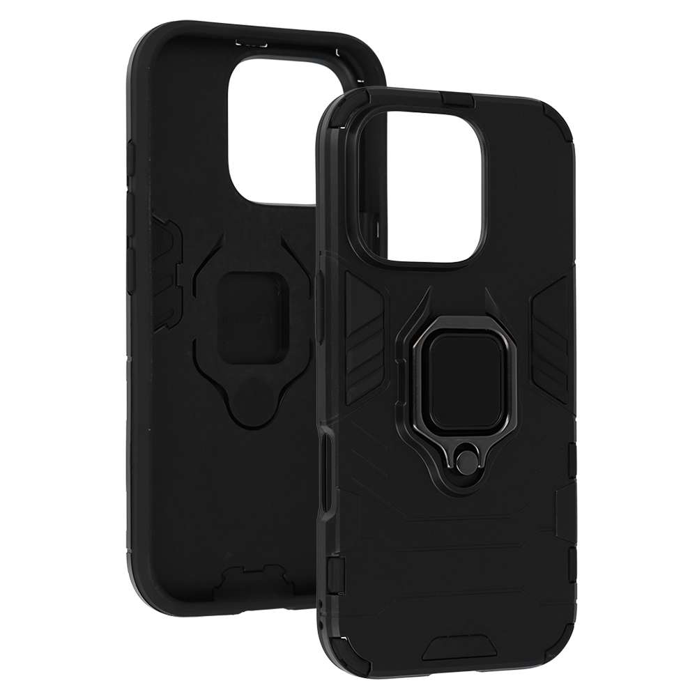 Kryt odolný Ring Armor pro Apple iPhone 16 Pro , barva černá