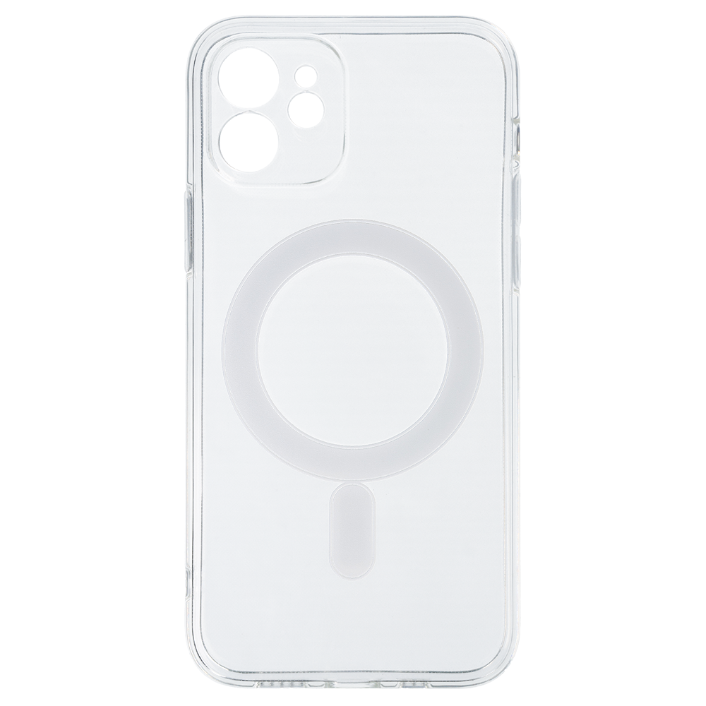 Kryt MagSafe Silicone pro Apple iPhone 12 , barva čirá