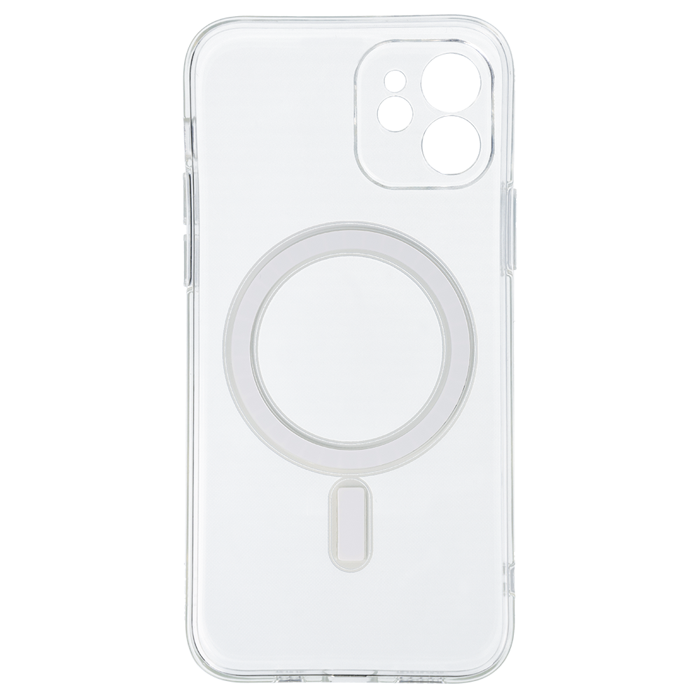Kryt MagSafe Silicone pro Apple iPhone 12 , barva čirá