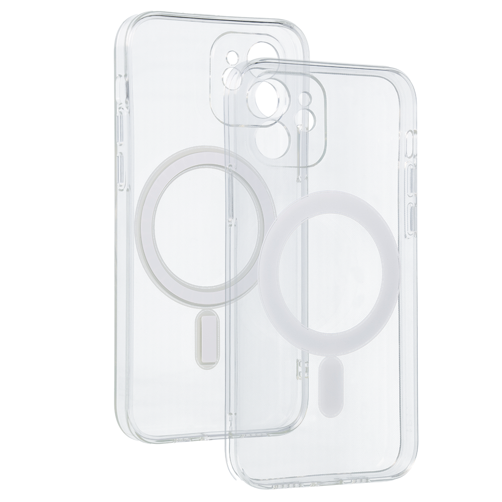 Kryt MagSafe Silicone pro Apple iPhone 12 , barva čirá