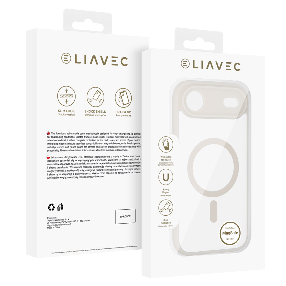 Liavec Soft Case for Apple iPhone 17 Air gardenia
