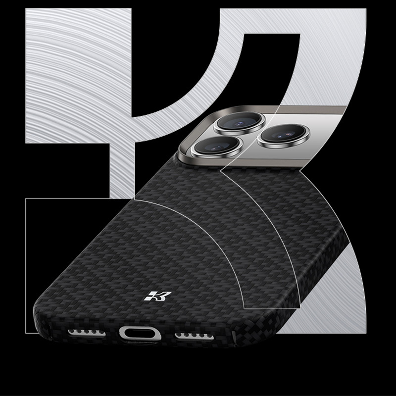 Benks Magnetic Armor Air Armor Grid Kevlar Case Metal Frame 600D (B068) for Apple iPhone 17 Air , barva černá