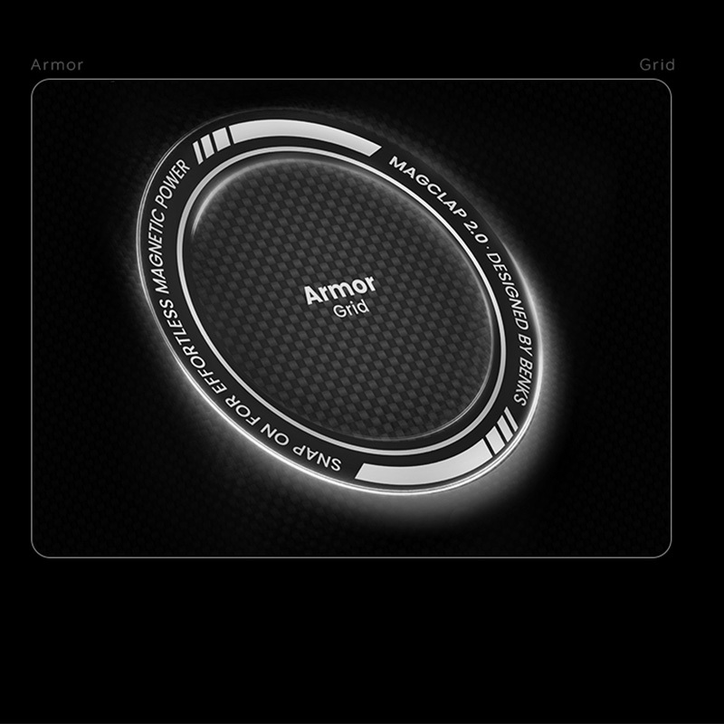 Benks Magnetic Armor Air Armor Grid Kevlar Case Metal Frame 600D (B068) for Apple iPhone 17 Air , barva černá