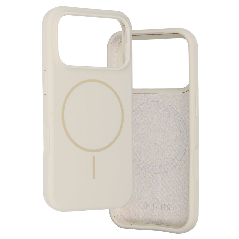 Kryt MagSafe Slim Silicone pro Apple iPhone 17 Pro stone