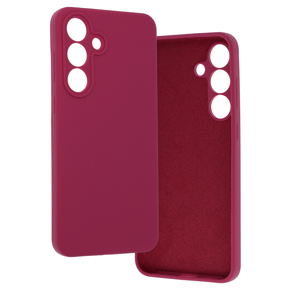 Kryt Silicone Lite pro Samsung Galaxy S25 FE , barva malinová