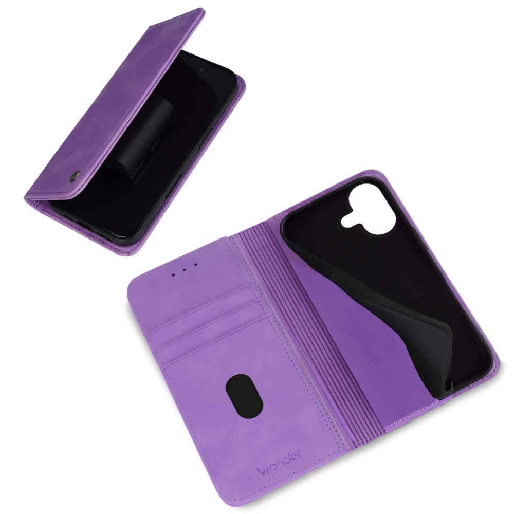 Knížkové pouzdro Wonder Smart pro Apple iPhone 17 lavender