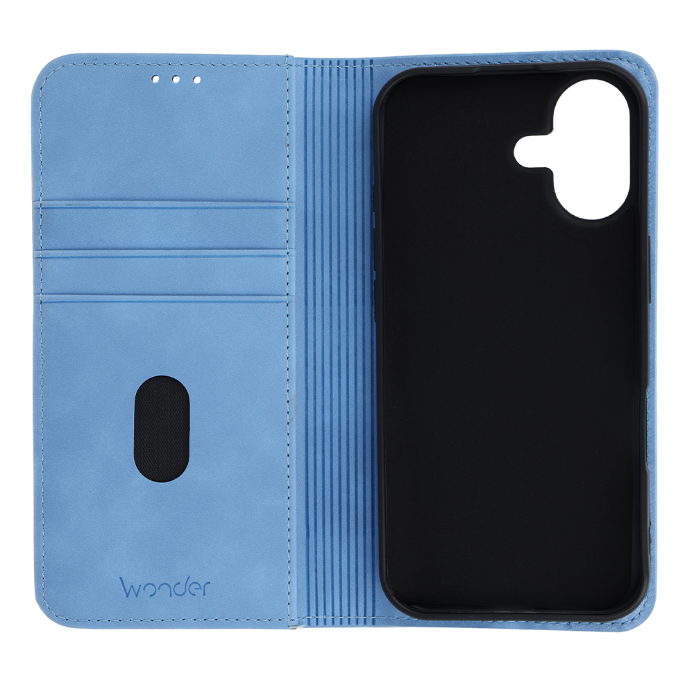 Knížkové pouzdro Wonder Smart pro Apple iPhone 17 mist , barva modrá