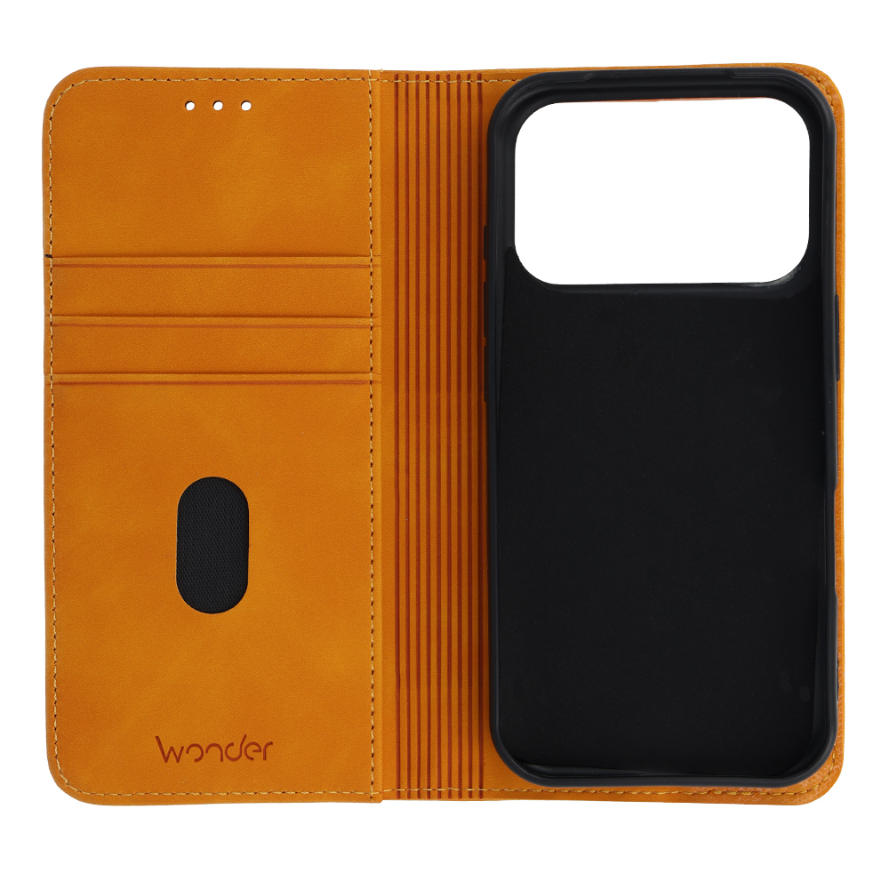 Knížkové pouzdro Wonder Smart pro Apple iPhone 17 Pro cosmic orange