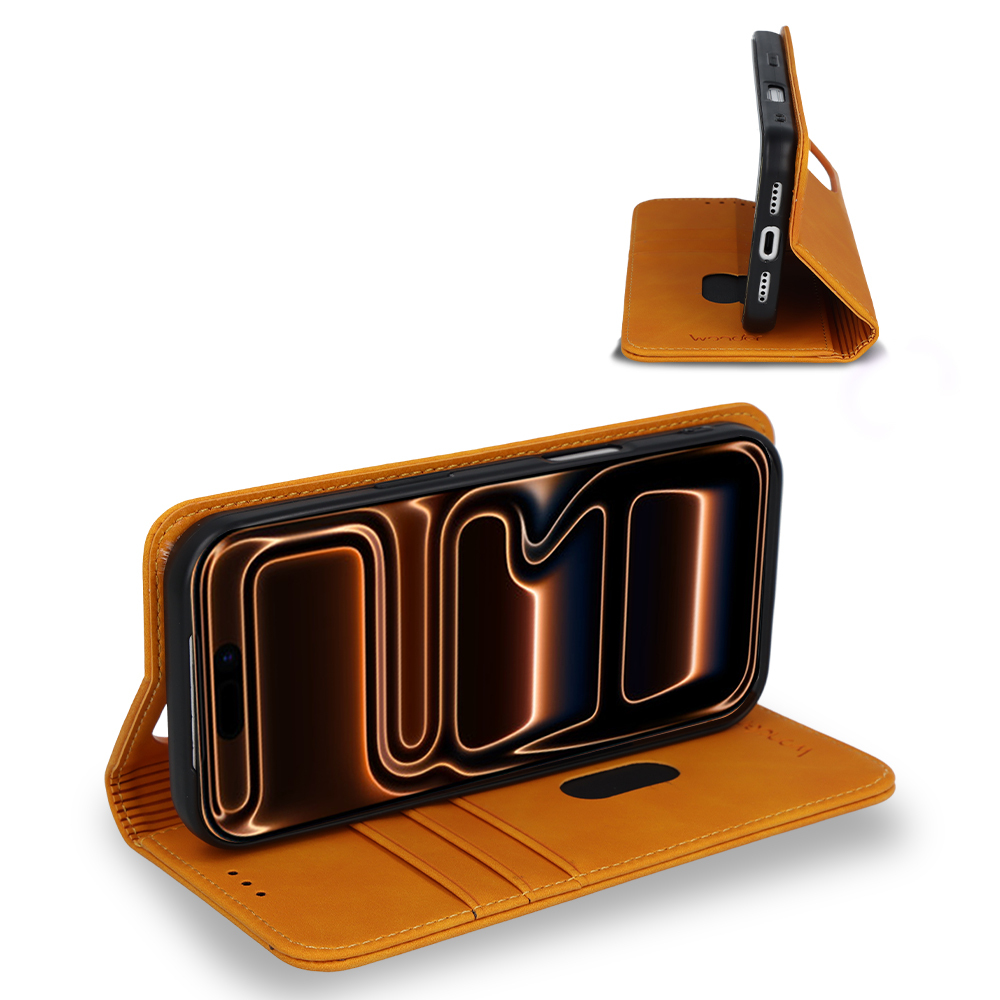 Knížkové pouzdro Wonder Smart pro Apple iPhone 17 Pro Max cosmic orange