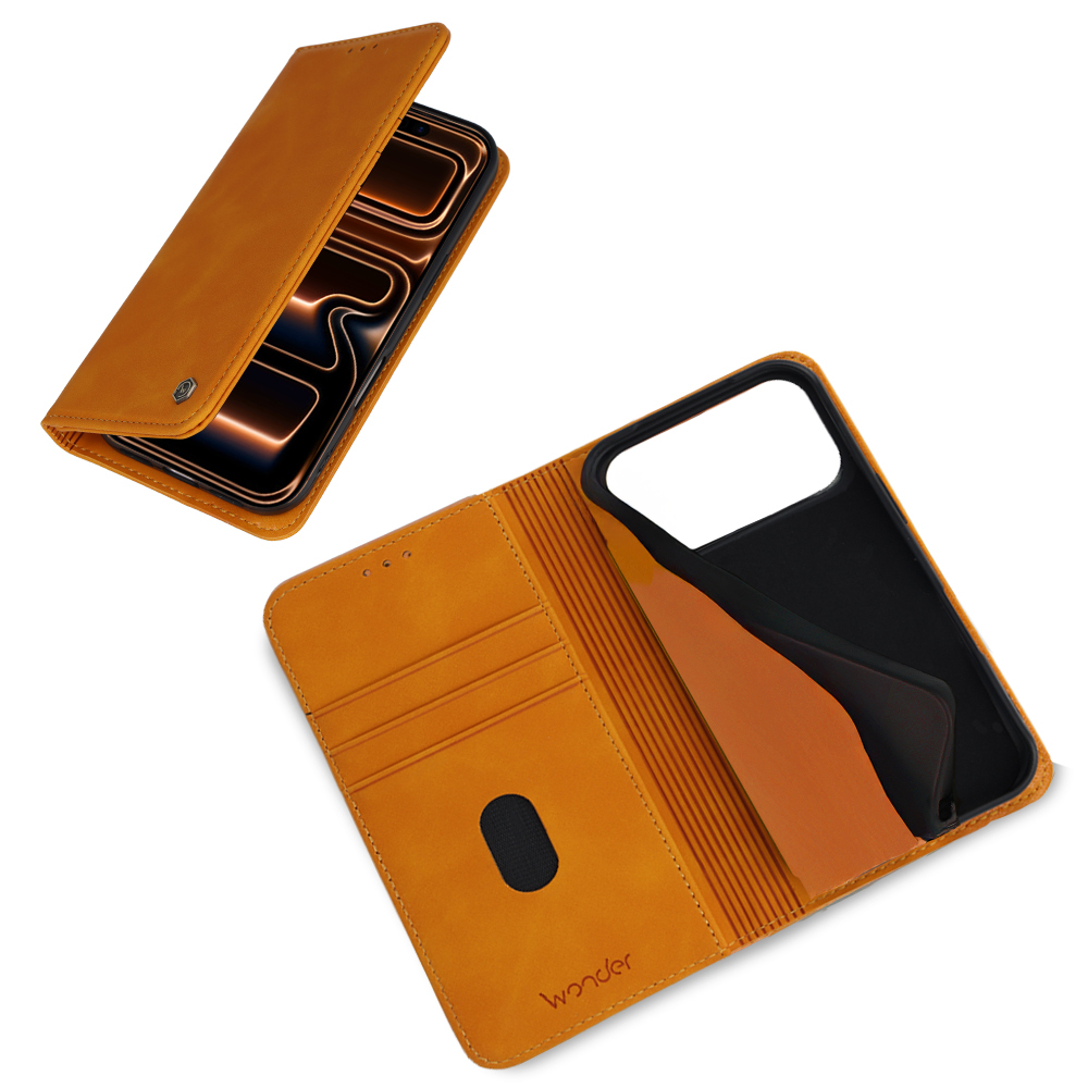 Knížkové pouzdro Wonder Smart pro Apple iPhone 17 Pro Max cosmic orange