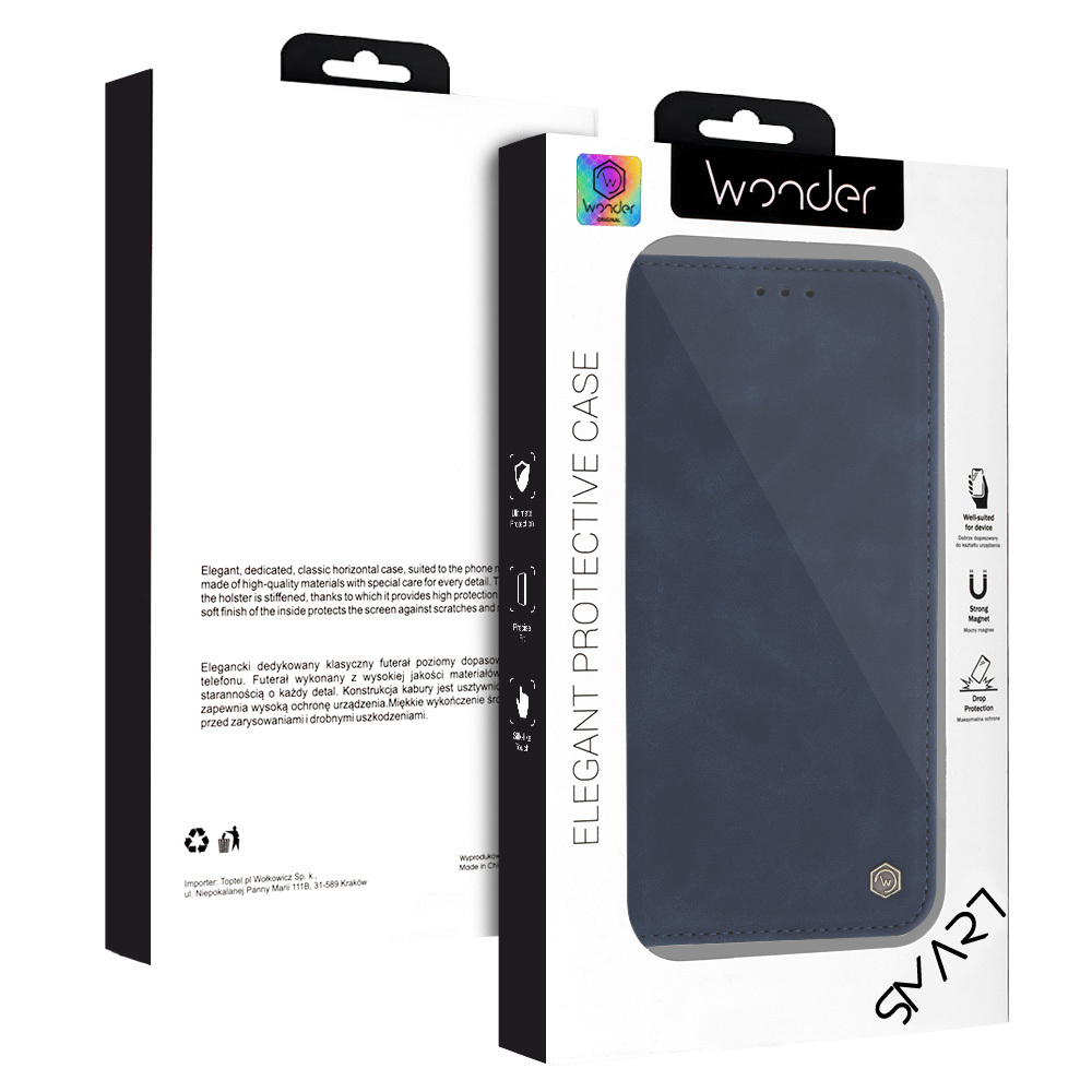 Knížkové pouzdro Wonder Smart pro Apple iPhone 17 Pro Max deep , barva modrá