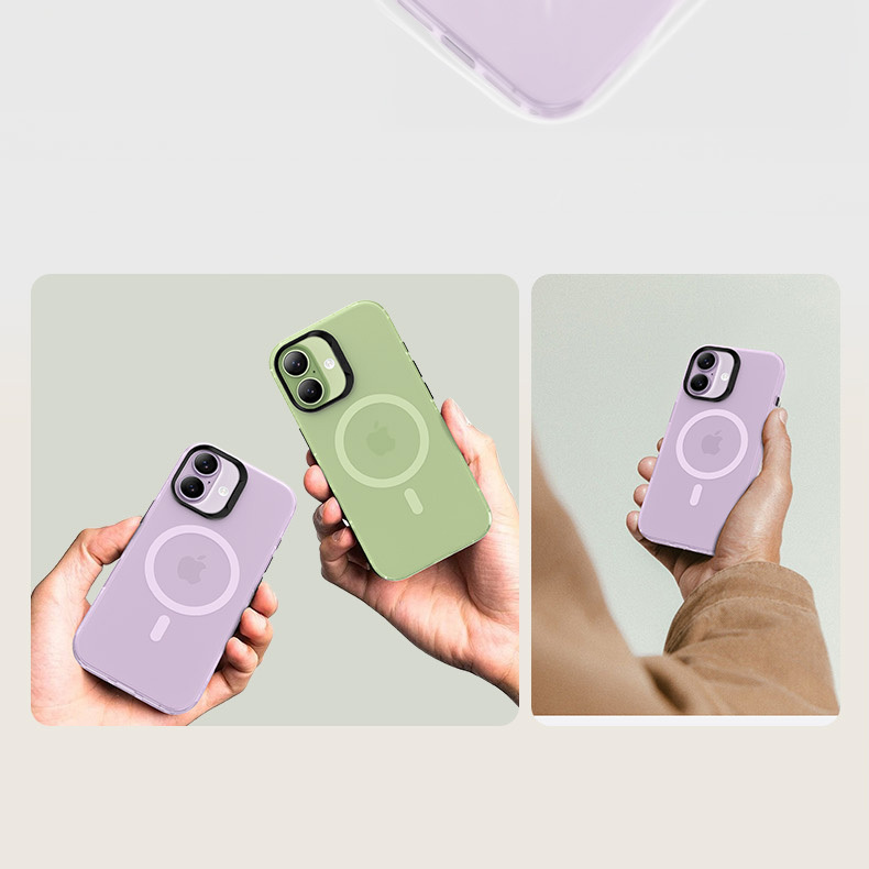 Benks Magnetic Lucid Armor Case (C067) for Apple iPhone 17 , barva fialová (Camera Control Button)