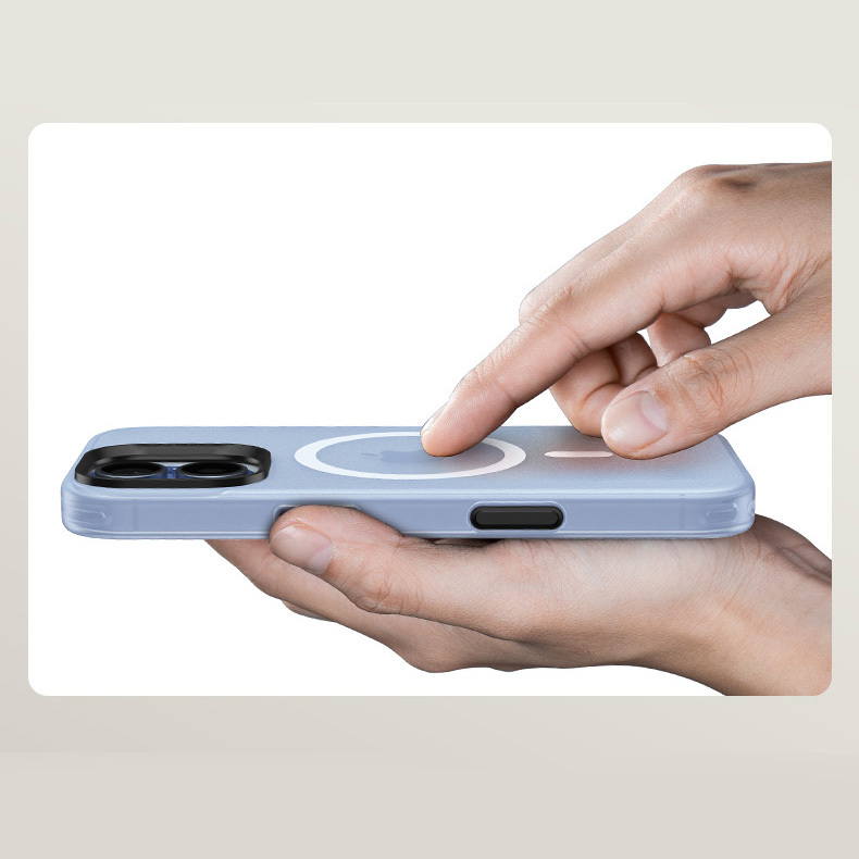 Benks Magnetic Lucid Armor Case (C067) for Apple iPhone 17 , barva modrá (Camera Control Button)