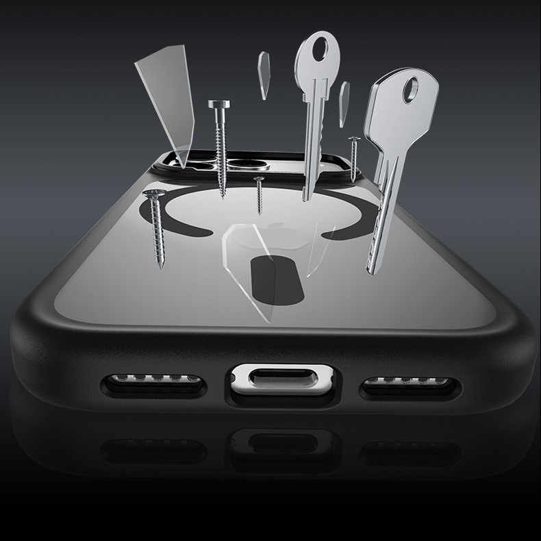 Benks Magnetic Mist Case Metal Frame (A069) for Apple iPhone 17 Pro , barva modrá (Camera Control Button)