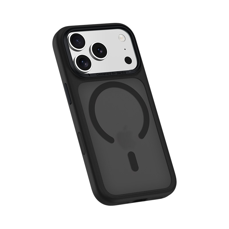 Benks Magnetic Mist Case Metal Frame (K070) for Apple iPhone 17 Pro Max , barva černá (Camera Control Button)