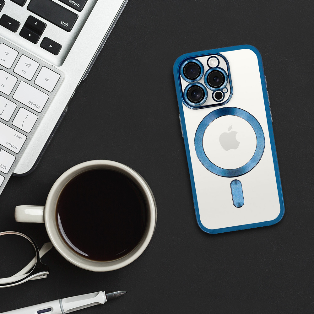 Kryt Metallic Magsafe pro Apple iPhone 17 Pro Max , barva modrá