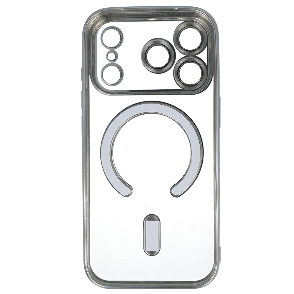 Kryt Metallic Magsafe pro Apple iPhone 17 Pro Max , barva stříbrná