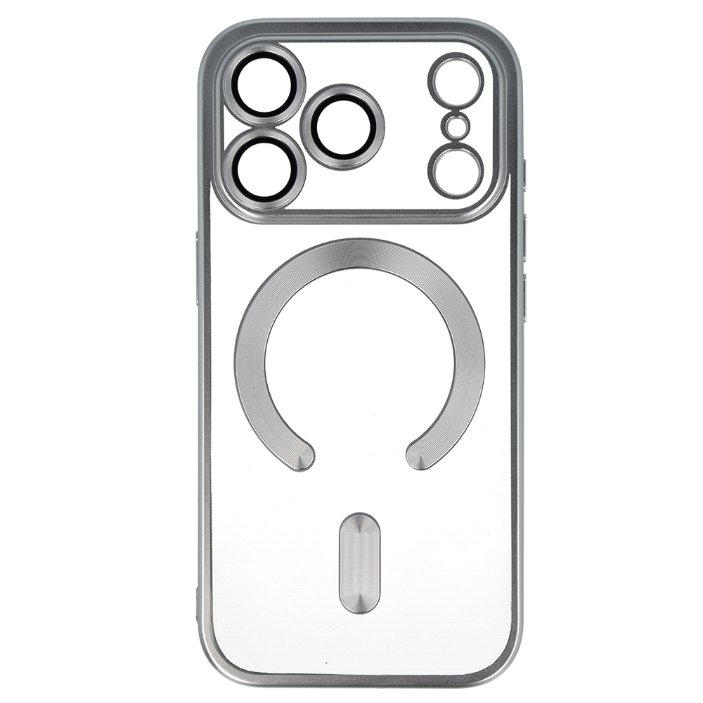 Kryt Metallic Magsafe pro Apple iPhone 17 Pro , barva stříbrná