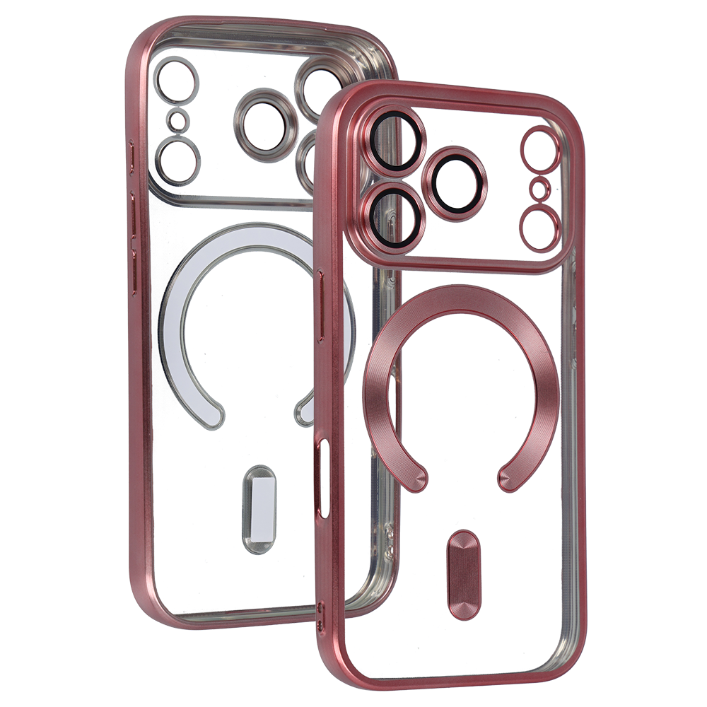 Kryt Metallic Magsafe pro Apple iPhone 17 Pro Max , barva růžová