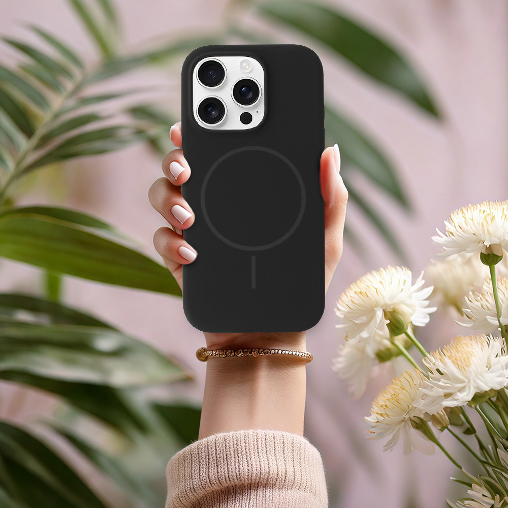 Kryt MagSafe Slim Silicone pro Samsung Galaxy S25 , barva černá