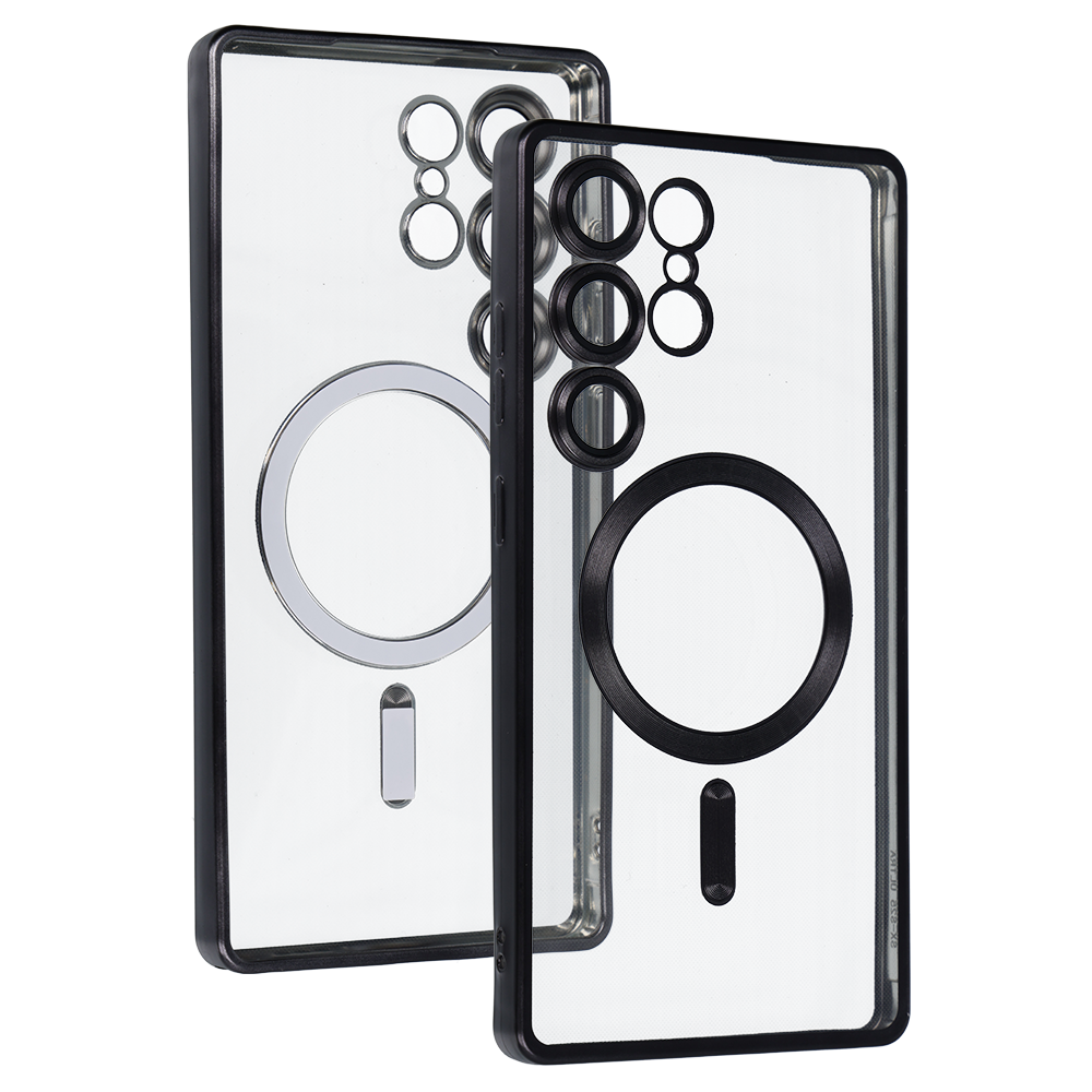 Kryt Metallic Magsafe pro Samsung Galaxy S25 Ultra , barva černá