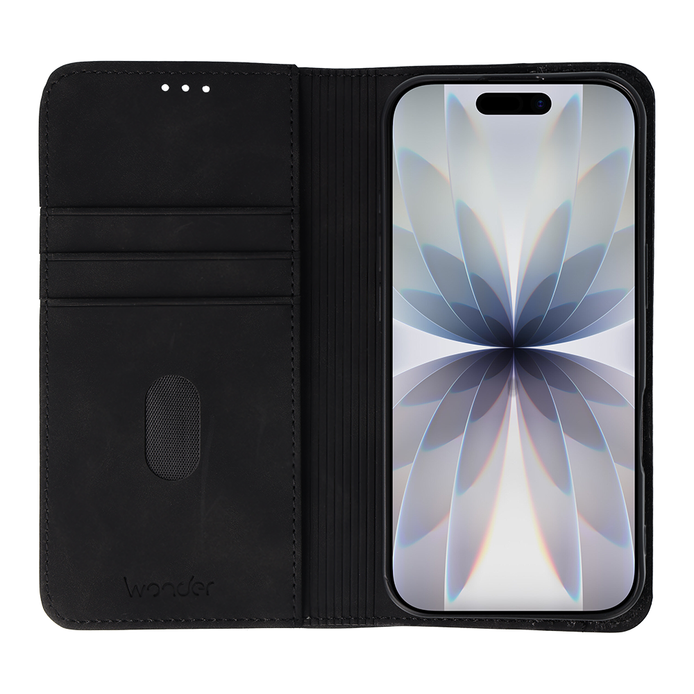 Knížkové pouzdro Wonder Smart pro Apple iPhone 17 , barva černá