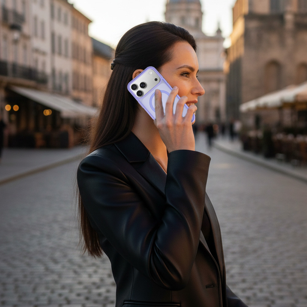 Kryt Aura Matte MagSafe pro Apple iPhone 17 , barva fialová