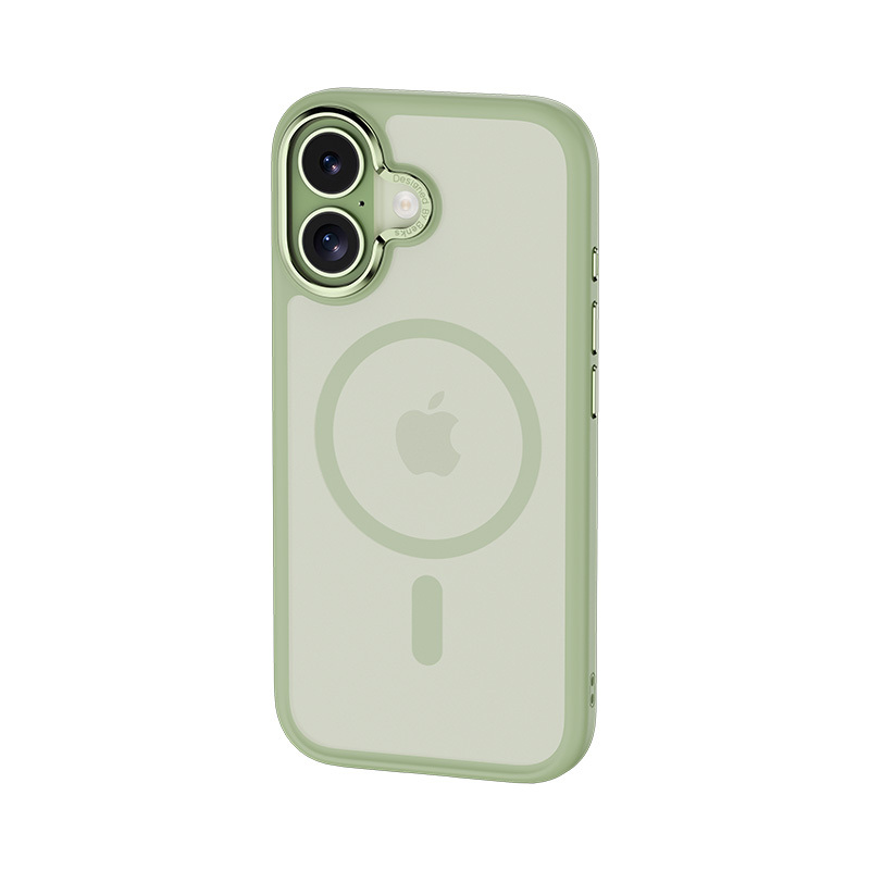 Benks Magnetic Mist Case Metal Frame (C067) for Apple iPhone 17 , barva zelená (Camera Control Button)
