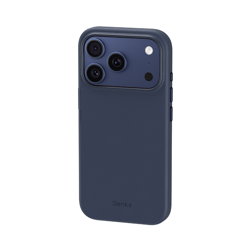 Benks Magnetic Vita Pro Silicone Case (A069) for Apple iPhone 17 Pro , barva modrá (Camera Control Button)